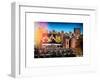 Instants of NY Series - Urban Winter Scene View at Meatpacking District-Philippe Hugonnard-Framed Art Print