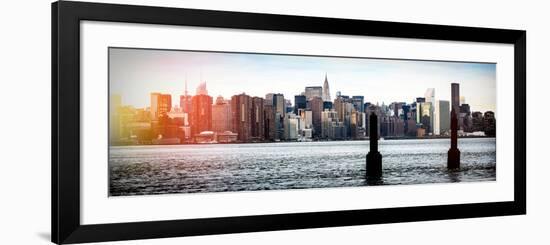 Instants of NY Series - View Manhattan with Top of The MetLife Building and Chrysler Building-Philippe Hugonnard-Framed Photographic Print