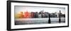 Instants of NY Series - View Manhattan with Top of The MetLife Building and Chrysler Building-Philippe Hugonnard-Framed Photographic Print