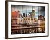 Instants of NY Series - View of Brooklyn Bridge of the Watchtower Building-Philippe Hugonnard-Framed Photographic Print