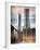 Instants of NY Series - View of Brooklyn Bridge with the One World Trade Center-Philippe Hugonnard-Framed Photographic Print