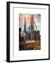 Instants of NY Series - View of Brooklyn Bridge with the One World Trade Center-Philippe Hugonnard-Framed Art Print