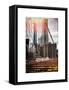 Instants of NY Series - View of Brooklyn Bridge with the One World Trade Center-Philippe Hugonnard-Framed Stretched Canvas