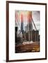 Instants of NY Series - View of Brooklyn Bridge with the One World Trade Center-Philippe Hugonnard-Framed Art Print