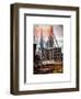 Instants of NY Series - View of Brooklyn Bridge with the One World Trade Center-Philippe Hugonnard-Framed Premium Giclee Print