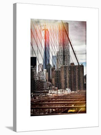 Instants of NY Series - View of Brooklyn Bridge with the One World Trade Center-Philippe Hugonnard-Stretched Canvas