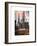 Instants of NY Series - View of Brooklyn Bridge with the One World Trade Center-Philippe Hugonnard-Framed Art Print