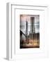 Instants of NY Series - View of Brooklyn Bridge with the One World Trade Center-Philippe Hugonnard-Framed Art Print