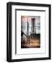 Instants of NY Series - View of Brooklyn Bridge with the One World Trade Center-Philippe Hugonnard-Framed Art Print