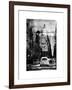 Instants of NY Series - View of Buildings in Manhattan in the Snow with NYPD Car-Philippe Hugonnard-Framed Art Print