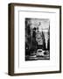 Instants of NY Series - View of Buildings in Manhattan in the Snow with NYPD Car-Philippe Hugonnard-Framed Art Print