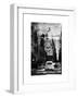 Instants of NY Series - View of Buildings in Manhattan in the Snow with NYPD Car-Philippe Hugonnard-Framed Art Print