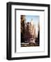 Instants of NY Series - View of Buildings in Manhattan in the Snow with NYPD Car-Philippe Hugonnard-Framed Art Print