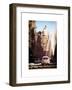 Instants of NY Series - View of Buildings in Manhattan in the Snow with NYPD Car-Philippe Hugonnard-Framed Art Print