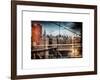 Instants of NY Series - View of Downtown Manhattan from the Brooklyn Bridge-Philippe Hugonnard-Framed Art Print