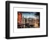 Instants of NY Series - View of Downtown Manhattan from the Brooklyn Bridge-Philippe Hugonnard-Framed Art Print