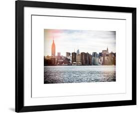 Instants of NY Series - View of Manhattan with the Empire State Building and Chrysler Building-Philippe Hugonnard-Framed Art Print