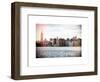 Instants of NY Series - View of Manhattan with the Empire State Building and Chrysler Building-Philippe Hugonnard-Framed Art Print