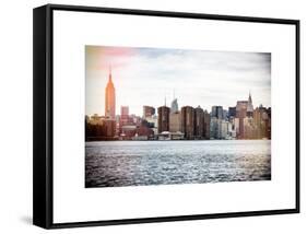 Instants of NY Series - View of Manhattan with the Empire State Building and Chrysler Building-Philippe Hugonnard-Framed Stretched Canvas