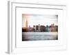 Instants of NY Series - View of Manhattan with the Empire State Building and Chrysler Building-Philippe Hugonnard-Framed Art Print