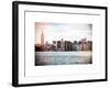 Instants of NY Series - View of Manhattan with the Empire State Building and Chrysler Building-Philippe Hugonnard-Framed Art Print