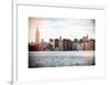 Instants of NY Series - View of Manhattan with the Empire State Building and Chrysler Building-Philippe Hugonnard-Framed Art Print