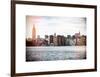 Instants of NY Series - View of Manhattan with the Empire State Building and Chrysler Building-Philippe Hugonnard-Framed Art Print