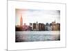 Instants of NY Series - View of Manhattan with the Empire State Building and Chrysler Building-Philippe Hugonnard-Mounted Art Print