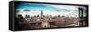 Instants of NY Series - View of Midtown NYC with Manhattan Bridge and Empire State Building-Philippe Hugonnard-Framed Stretched Canvas