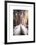 Instants of NY Series - Walking on a Path in Central Park in Winter-Philippe Hugonnard-Framed Art Print
