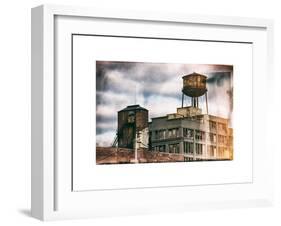 Instants of NY Series - Water Tank on a Disinfected Plant-Philippe Hugonnard-Framed Art Print
