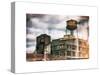 Instants of NY Series - Water Tank on a Disinfected Plant-Philippe Hugonnard-Stretched Canvas