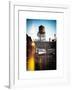 Instants of NY Series - Water Tank on the Roof of Buildings in Manhattan in Winter-Philippe Hugonnard-Framed Art Print
