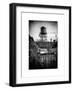 Instants of NY Series - Water Tank on the Roof of Buildings in Manhattan in Winter-Philippe Hugonnard-Framed Art Print