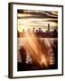 Instants of NY Series - Wild to Manhattan with the One World Trade Center at Sunset-Philippe Hugonnard-Framed Photographic Print