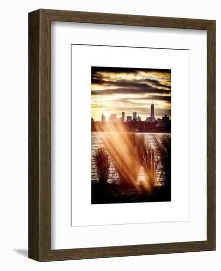 Instants of NY Series - Wild to Manhattan with the One World Trade Center at Sunset-Philippe Hugonnard-Framed Art Print
