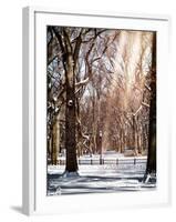 Instants of NY Series - Winter Snow in Central Park-Philippe Hugonnard-Framed Photographic Print