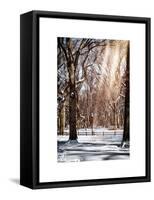 Instants of NY Series - Winter Snow in Central Park-Philippe Hugonnard-Framed Stretched Canvas