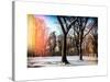 Instants of NY Series - Winter Snow in Central Park-Philippe Hugonnard-Stretched Canvas