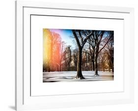 Instants of NY Series - Winter Snow in Central Park-Philippe Hugonnard-Framed Art Print