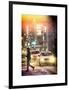 Instants of NY Series - Yellow Taxis at Times Square during a Snowstorm by Night-Philippe Hugonnard-Framed Art Print