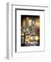 Instants of NY Series - Yellow Taxis at Times Square during a Snowstorm by Night-Philippe Hugonnard-Framed Art Print