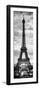 Instants of Paris B&W Series - Eiffel Tower, Paris, France-Philippe Hugonnard-Framed Premium Photographic Print