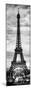 Instants of Paris B&W Series - Eiffel Tower, Paris, France-Philippe Hugonnard-Mounted Premium Photographic Print