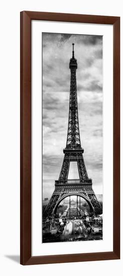 Instants of Paris B&W Series - Eiffel Tower, Paris, France-Philippe Hugonnard-Framed Photographic Print