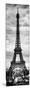 Instants of Paris B&W Series - Eiffel Tower, Paris, France-Philippe Hugonnard-Mounted Photographic Print