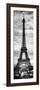 Instants of Paris B&W Series - Eiffel Tower, Paris, France-Philippe Hugonnard-Framed Photographic Print