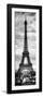 Instants of Paris B&W Series - Eiffel Tower, Paris, France-Philippe Hugonnard-Framed Photographic Print