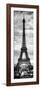 Instants of Paris B&W Series - Eiffel Tower, Paris, France-Philippe Hugonnard-Framed Photographic Print