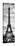Instants of Paris B&W Series - Eiffel Tower, Paris, France-Philippe Hugonnard-Stretched Canvas